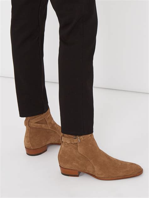 ysl jodhpur boots men's|saint laurent wyatt jodhpur boots.